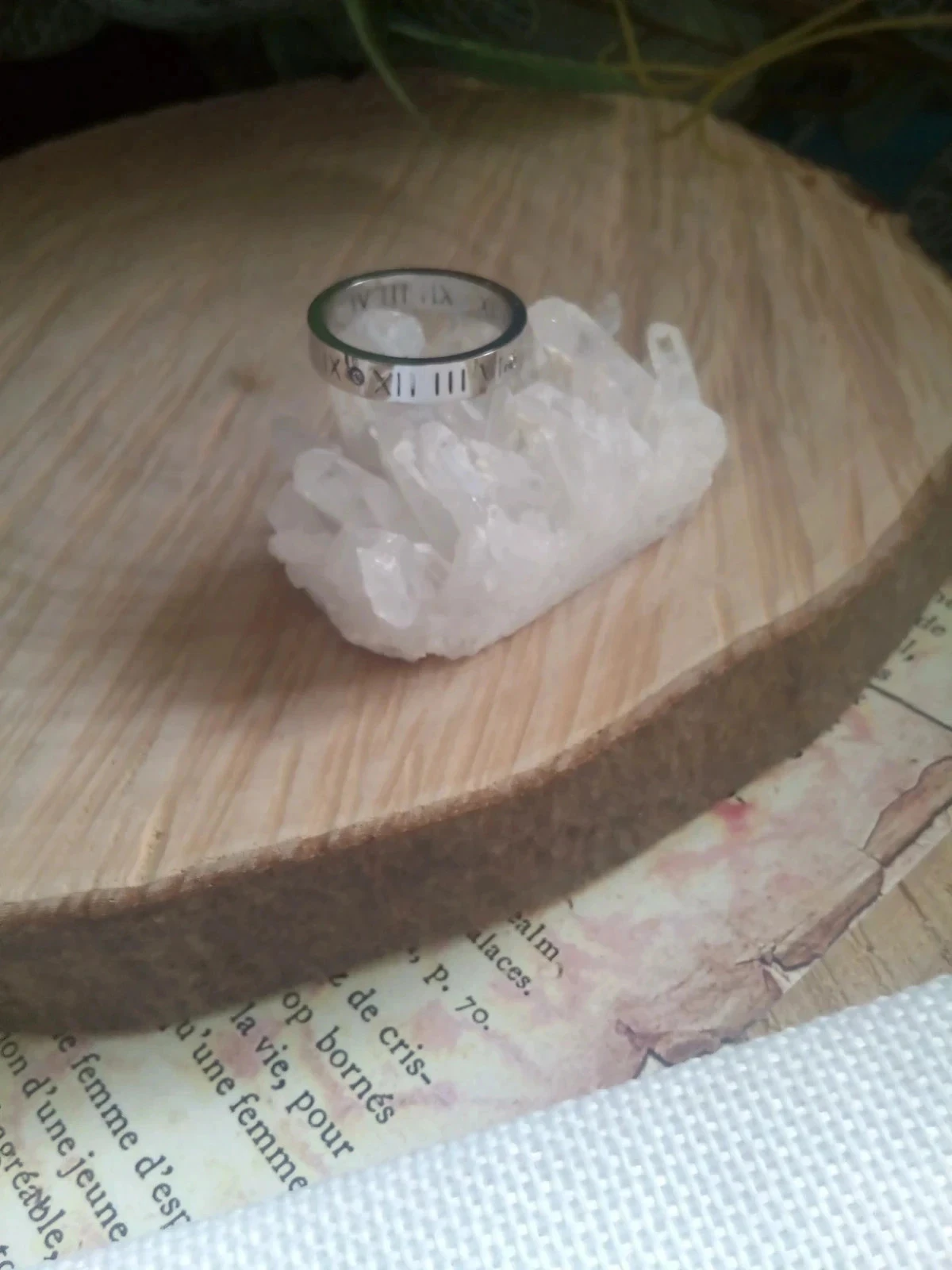Bague argentée chiffres romain – photo 2